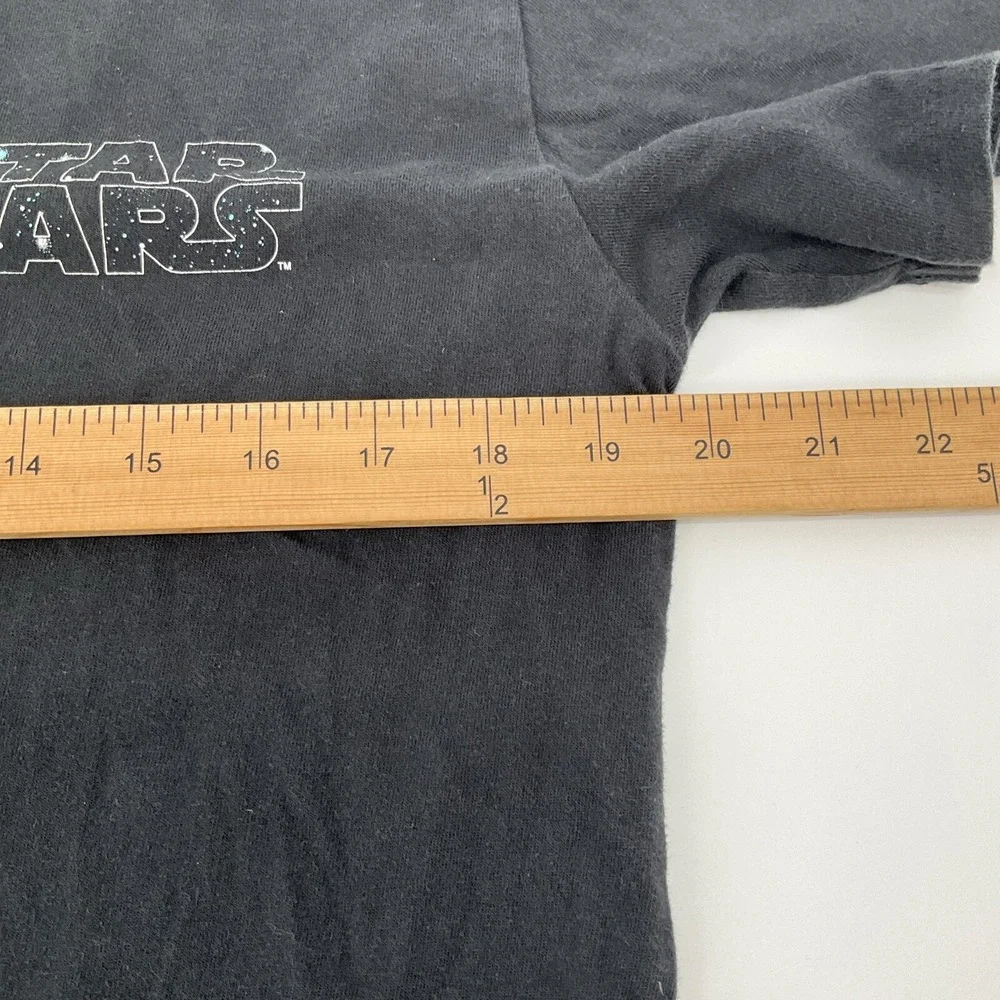 Star Wars Graphic Crewneck Tee Black Sci-Fi Streetwear Geek-Core Fan Small GAP